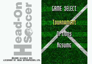 Head-On Soccer screenshot 4 for Sega Mega Drive
